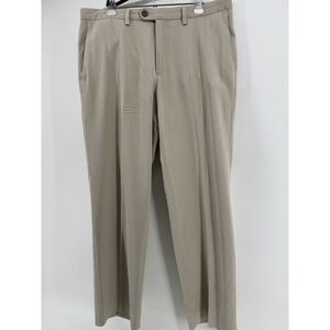 Tommy Bahama Mens 36x30 Beige Silk Cotton Blend Dress Pants